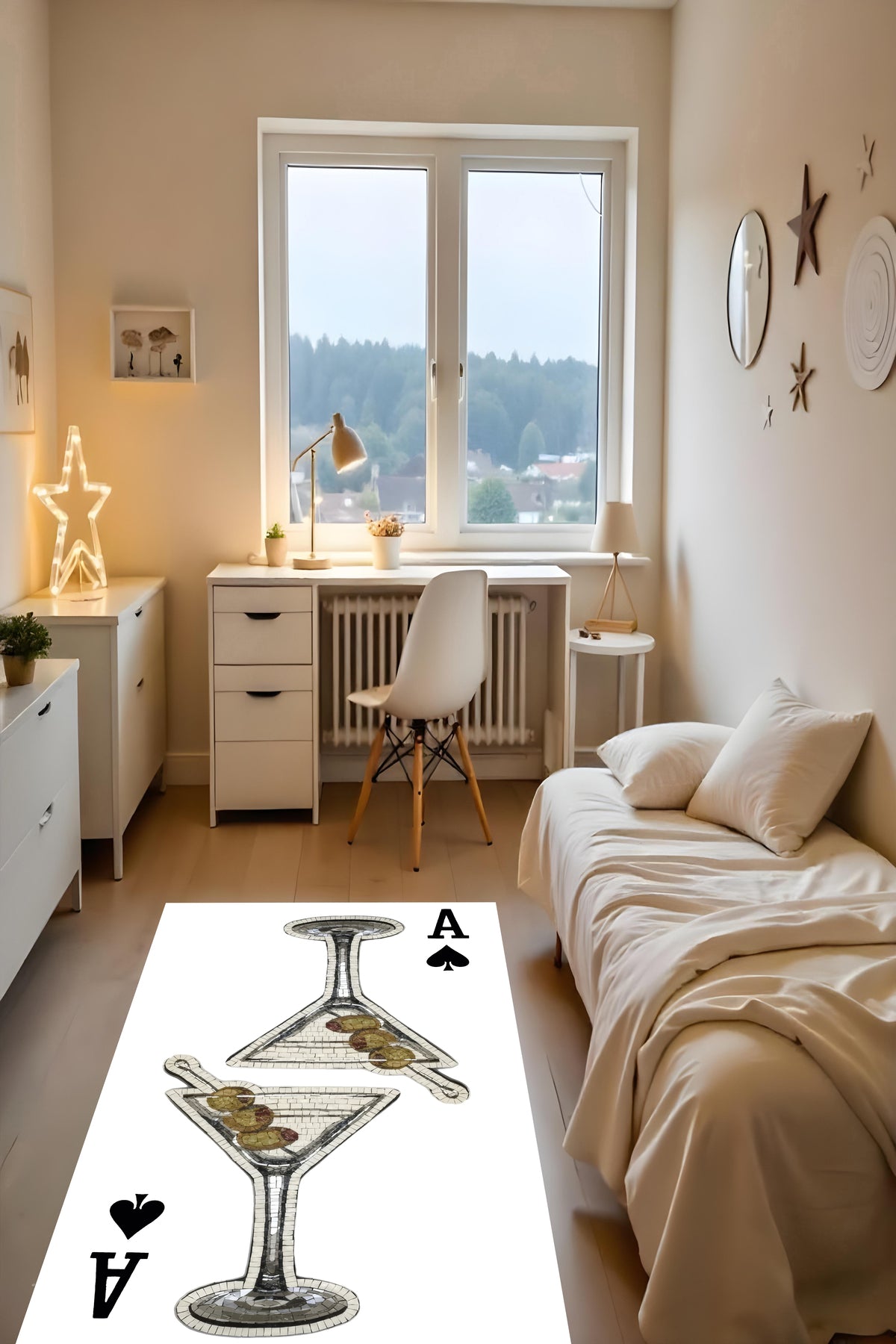 Dijital Baskı Modern Tarz Kaymaz Taban Leke Tutmaz Makinada Yıkanabilir Salon Halısı Genç Oda Halısı