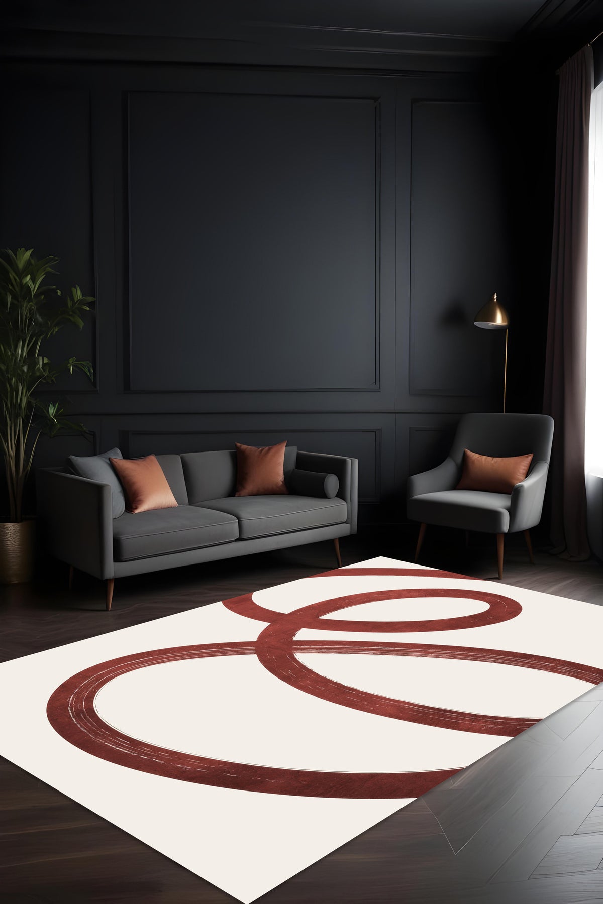 Makinede Yıkanabilir Dijital Baskı Kaymaz Taban Salon Mutfak Yolluk Çocuk Odası Halısı