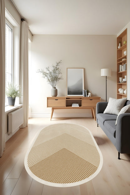 Makinede Yıkanabilir Geometrik Desen Kaymaz Taban Leke Tutmaz Mutfak Halısı Salon Halısı ve Yolluk