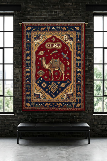 Dijital Yıkanabilir Etnik Retro Desen Kaymaz Taban Salon Halısı Mutfak Yolluk Çocuk Odası Halısı