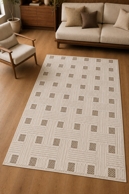 Dijital Yıkanabilir Halı Retro Desen Kaymaz Taban Salon Halısı Mutfak Halısı Yolluk