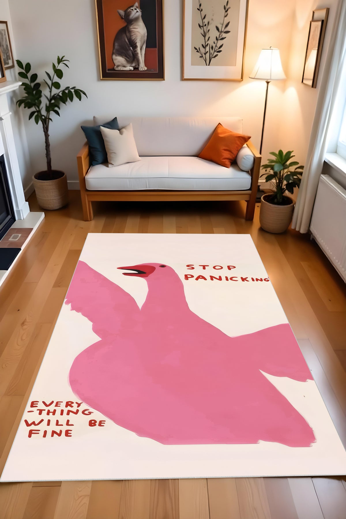 Dijital Baskı Modern Kaymaz Taban Leke Tutmaz Makinada Yıkanabilir Salon Halısı ve Genç Odası Halısı