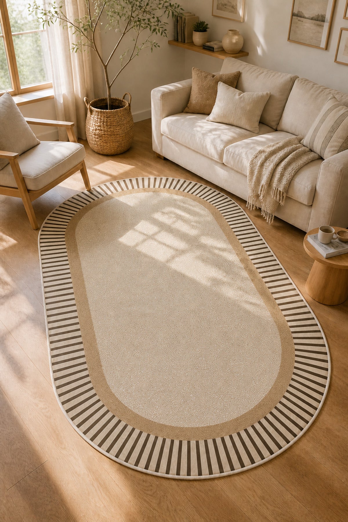 Dijital Yıkanabilir Lazer Kesim Halı Retro Desen Kaymaz Taban Salon Halısı Mutfak Halısı Yolluk