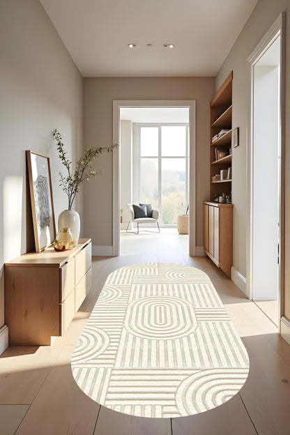 Dijital Bukleli Bohem Desen Oturma Odası Halısı Salon Halısı Mutfak Halısı Çocuk Odası Halı Yolluk