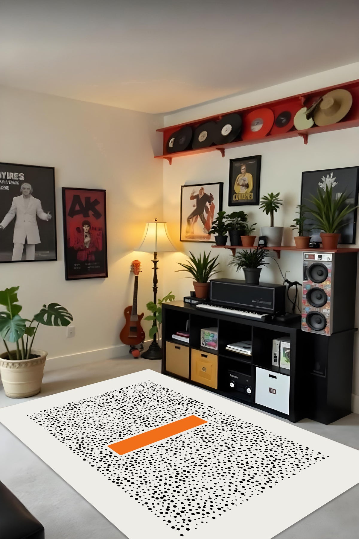 Makinede Yıkanabilir Dijital Baskı Kaymaz Taban Salon Mutfak Yolluk Çocuk Odası Halısı
