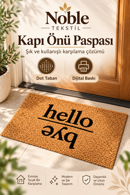 Dijital Baskı Makinede Yıkanabilir Yazılı Kapı Önü Paspası (40x60)