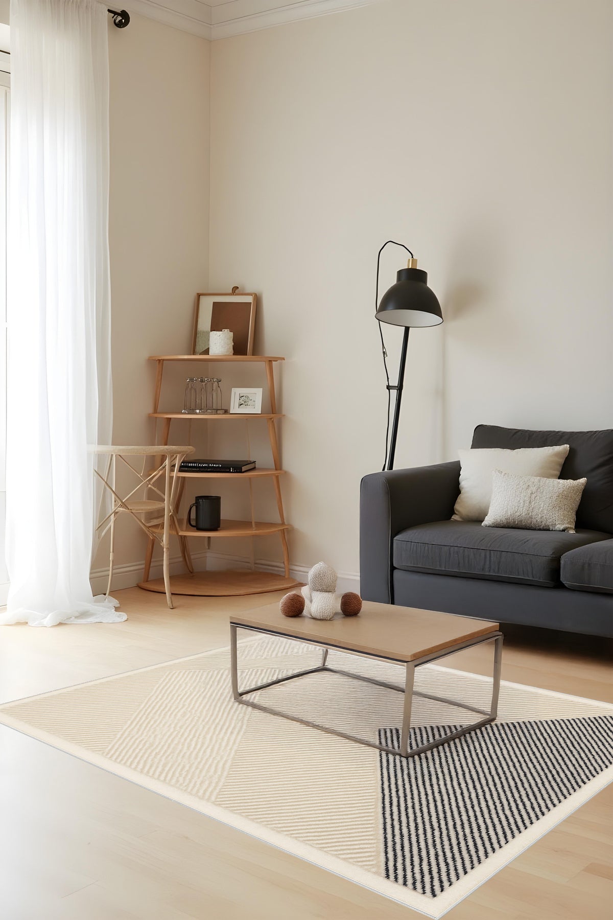 Makinede Yıkanabilir Geometrik Desen Kaymaz Taban Leke Tutmaz Mutfak Halısı Salon Halısı ve Yolluk