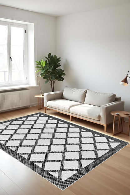 Makinede Yıkanabilir Dijital Baskı Kaymaz Taban Salon Halısı Mutfak Yolluk Çocuk Odası Halısı