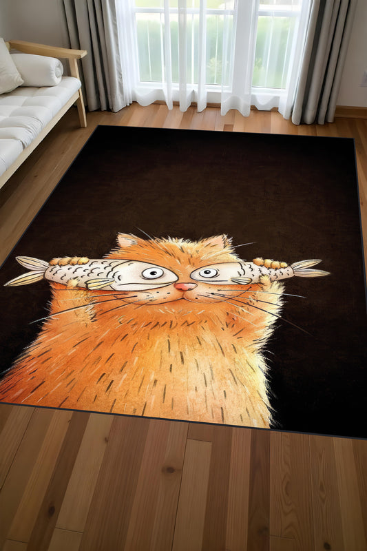 Makinede yıkanabilir Kedi Çocuk Halısı kaymaz taban leke tutmaz mutfak halısı salon halısı ve yolluk