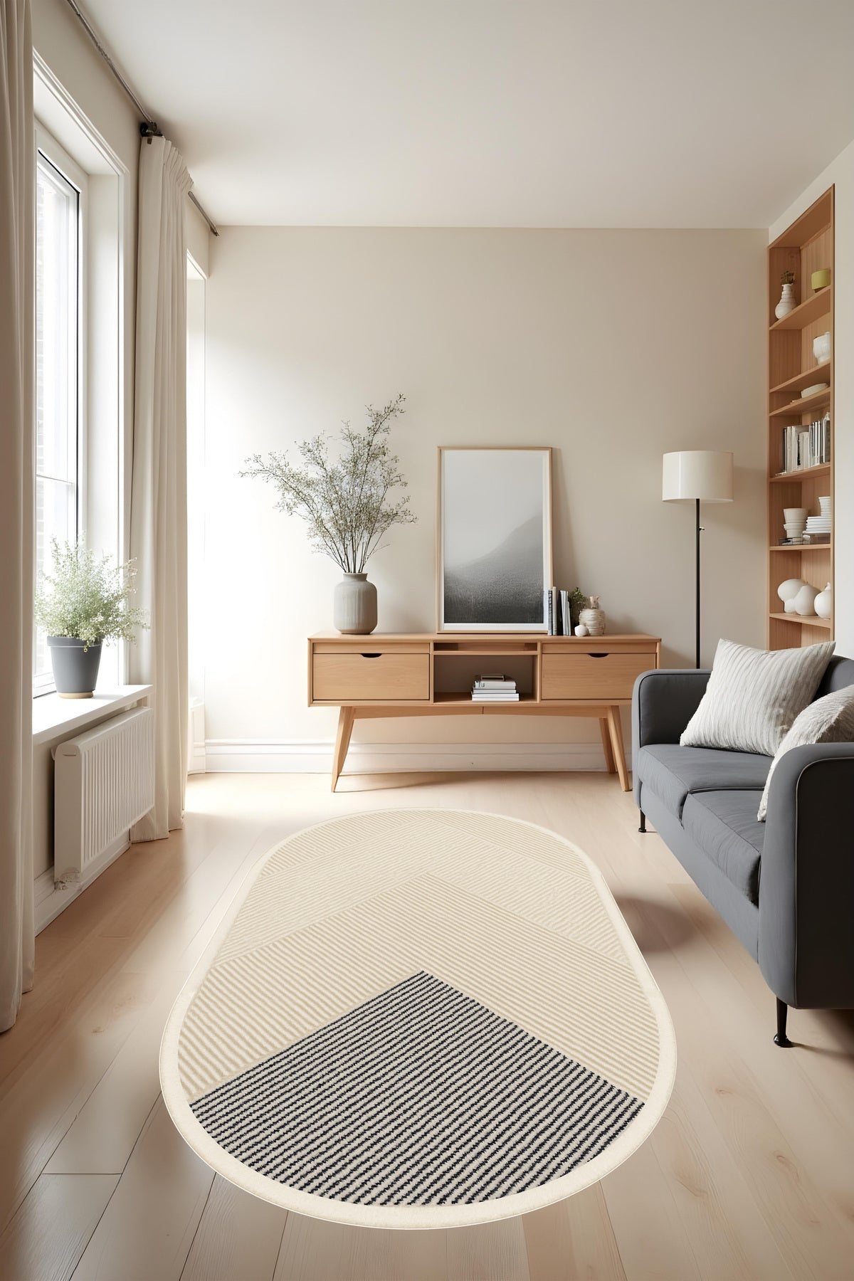 Makinede Yıkanabilir Geometrik Desen Kaymaz Taban Leke Tutmaz Mutfak Halısı Salon Halısı ve Yolluk