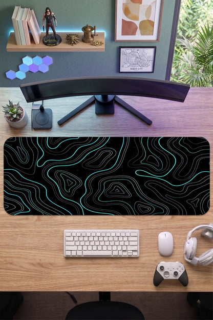 70x30 Profesyonel Gaming Mouse Pad - Kaydırmaz Taban, Pürüzsüz Yüzey, Hassas Kontrol, Dikişli Kenar
