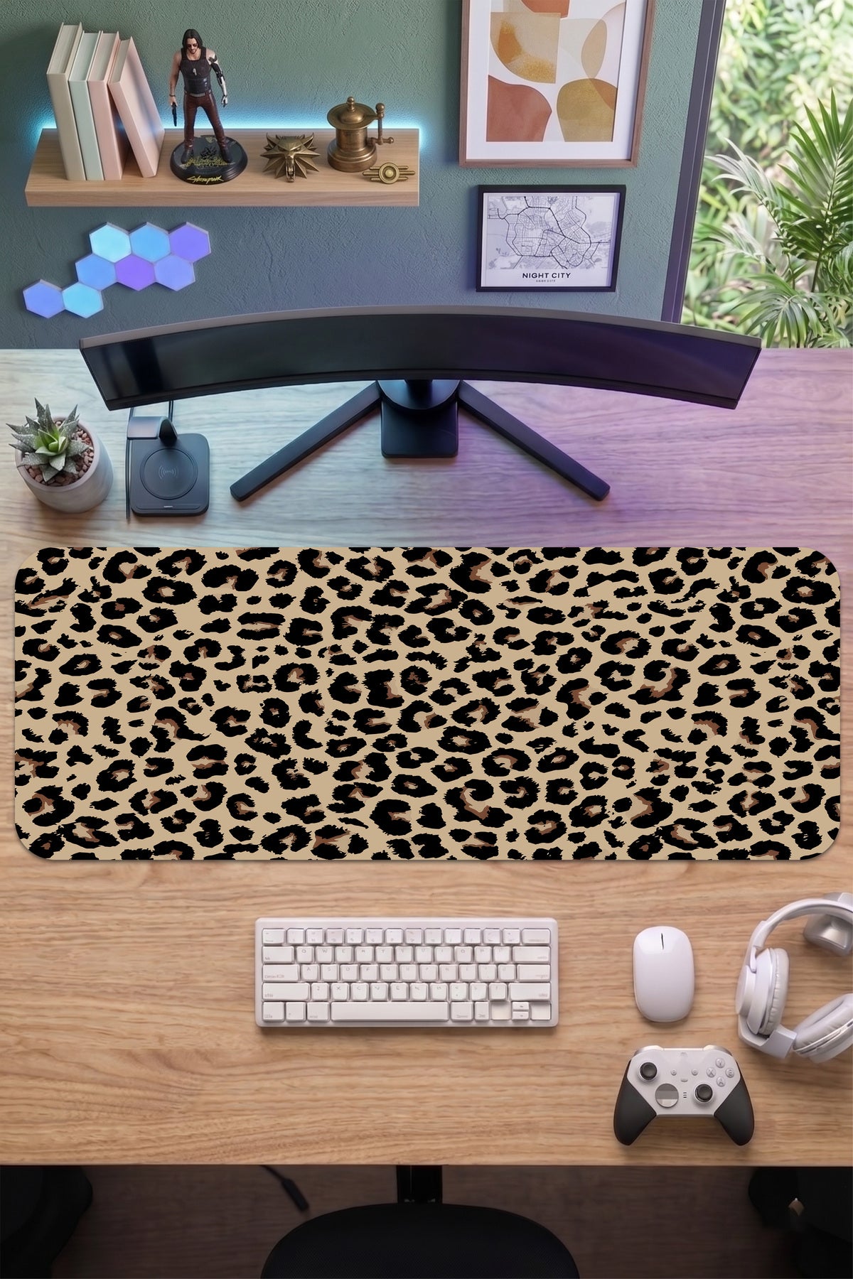 70x30 Profesyonel Gaming Mouse Pad - Kaydırmaz Taban, Pürüzsüz Yüzey, Hassas Kontrol, Dikişli Kenar
