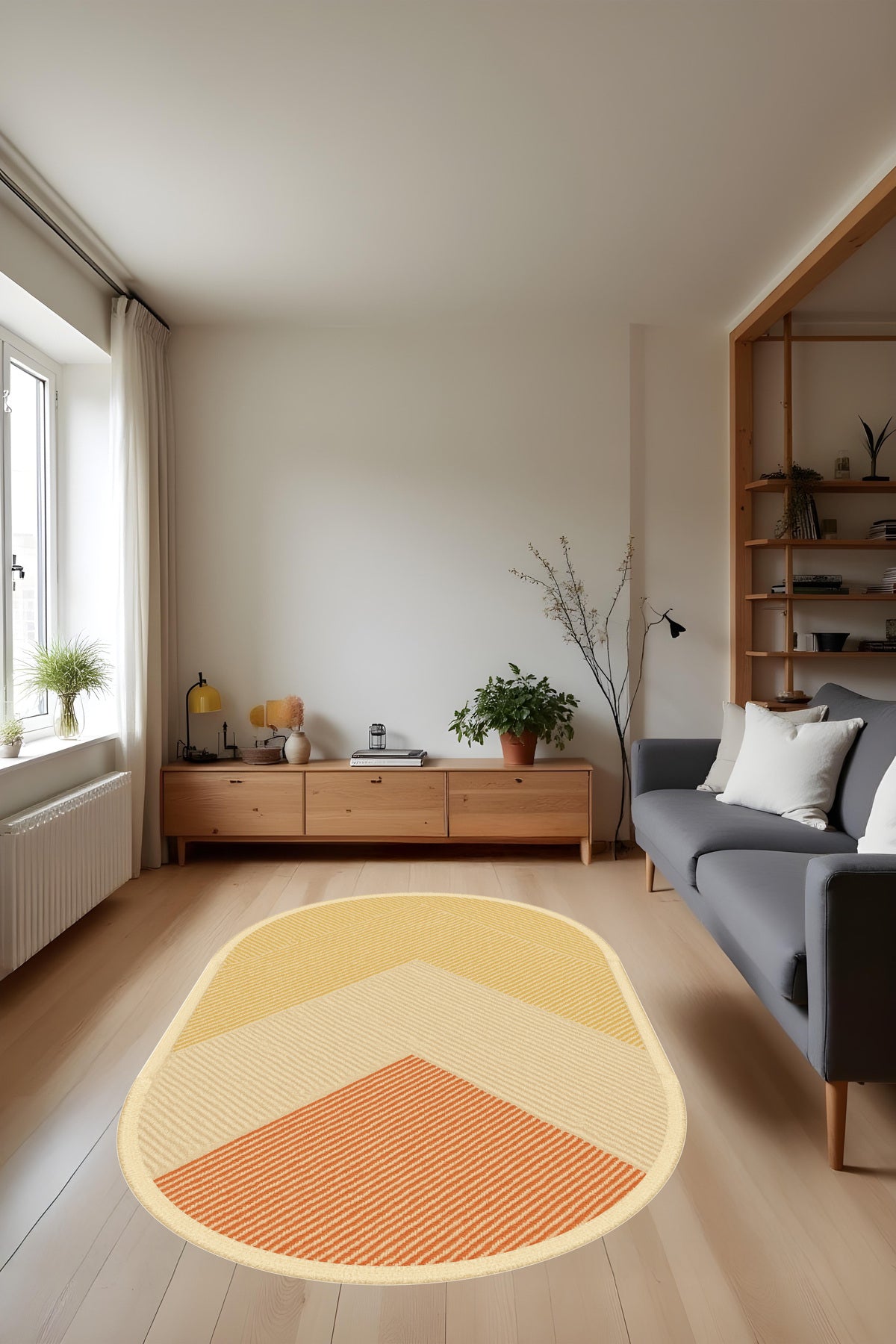Makinede Yıkanabilir Geometrik Desen Kaymaz Taban Leke Tutmaz Mutfak Halısı Salon Halısı ve Yolluk