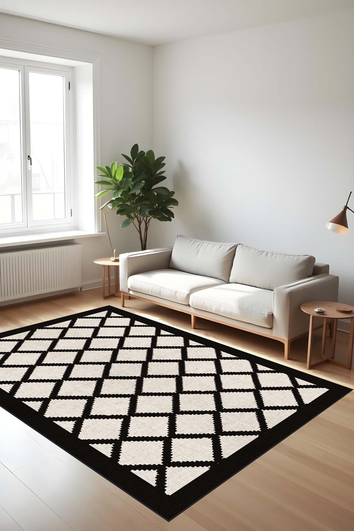 Makinede Yıkanabilir Dijital Baskı Kaymaz Taban Salon Halısı Mutfak Yolluk Çocuk Odası Halısı