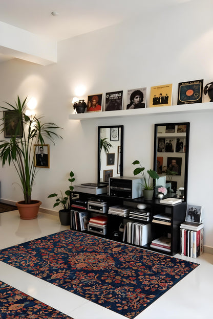 Makinede yıkanabilir klasik desen kaymaz taban leke tutmaz salon halısı mutfak halısı ve yolluk