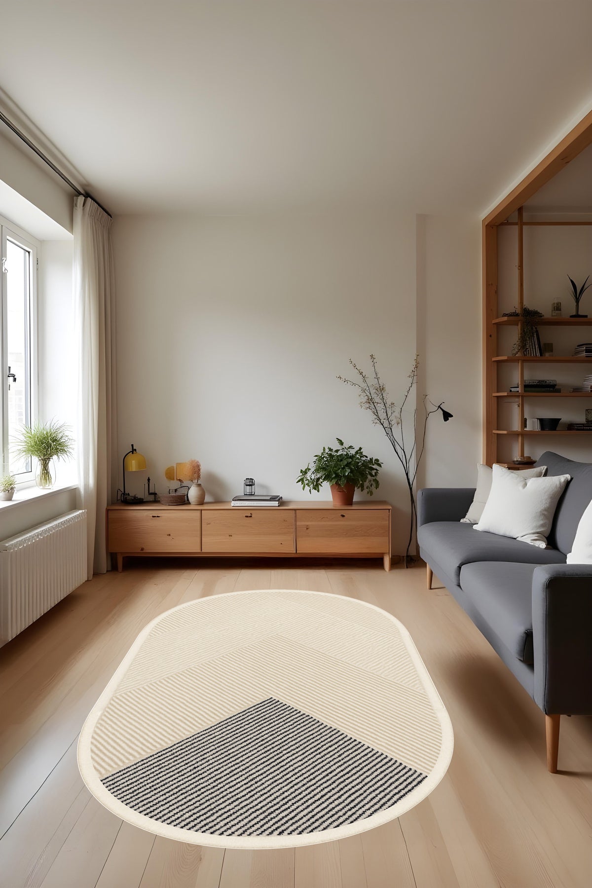Makinede Yıkanabilir Geometrik Desen Kaymaz Taban Leke Tutmaz Mutfak Halısı Salon Halısı ve Yolluk