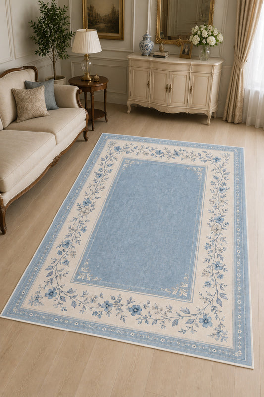 Dijital Yıkanabilir Etnik Retro Desen Kaymaz Taban Salon Halısı Mutfak Halısı Yolluk Çocuk Halısı