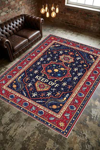 Dijital Yıkanabilir Etnik Retro Desen Kaymaz Taban Salon Halısı Mutfak Yolluk Çocuk Odası Halısı