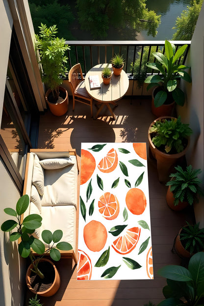 Dijital Baskı Modern Kaymaz Taban Leke Tutmaz Makinada Yıkanabilir Mutfak Halısı ve Balkon Halısı