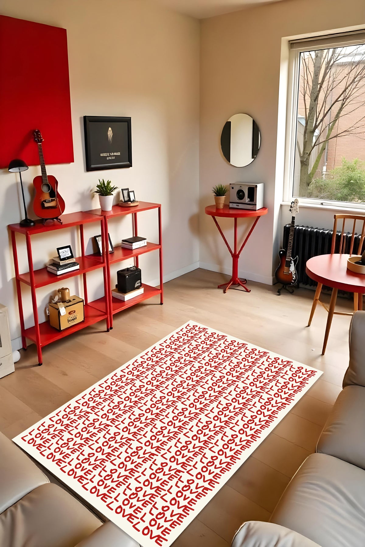 Dijital Yıkanabilir Etnik Retro Desen Kaymaz Taban Salon Halısı Mutfak Halısı Yolluk Çocuk Halısı