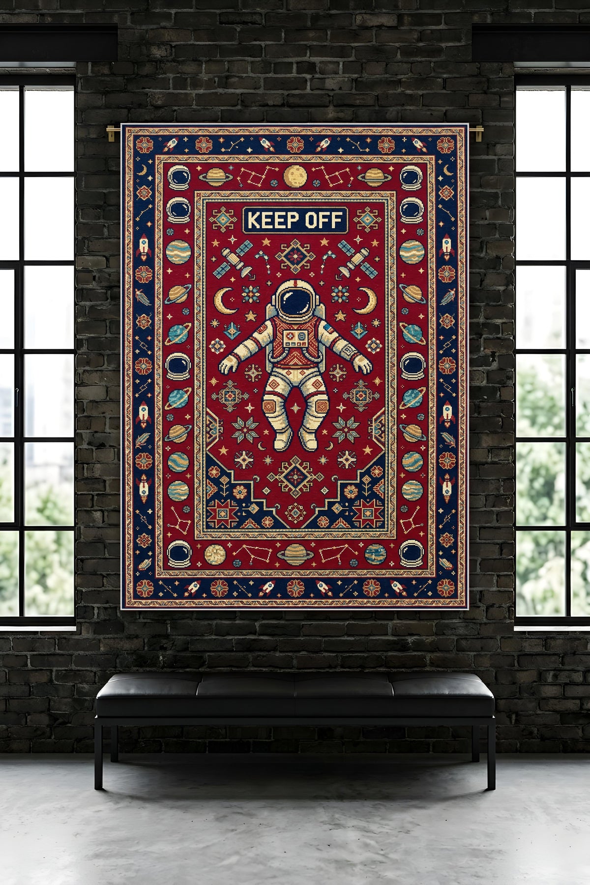 Dijital Yıkanabilir Etnik Retro Desen Kaymaz Taban Salon Halısı Mutfak Yolluk Çocuk Odası Halısı