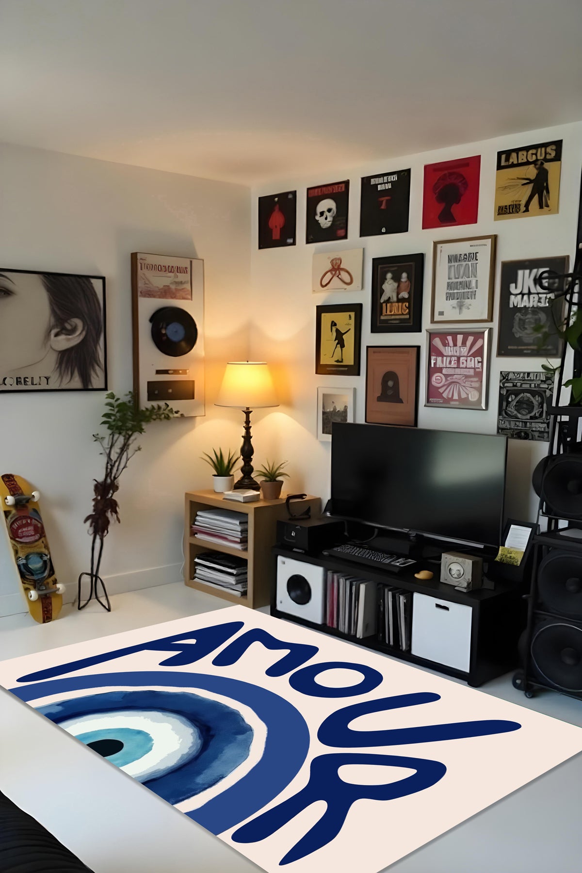 Dijital Yıkanabilir Etnik Retro Desen Kaymaz Taban Salon Halısı Mutfak Halısı Yolluk Çocuk Halısı