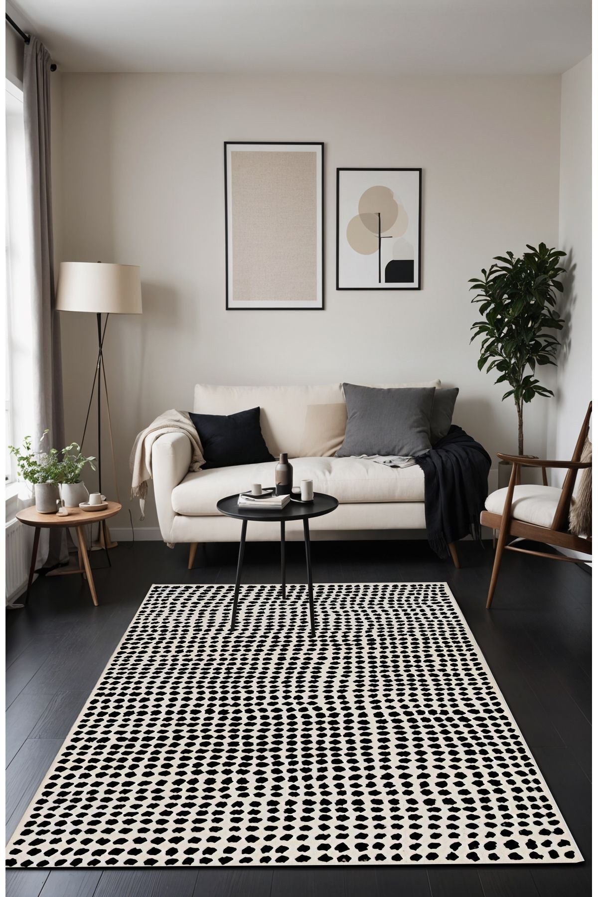 Dijital Baskı Modern Dekoratif Makinada Yıkanabilir Salon Halısı Mutfak Halısı Yolluk Koridor Halısı