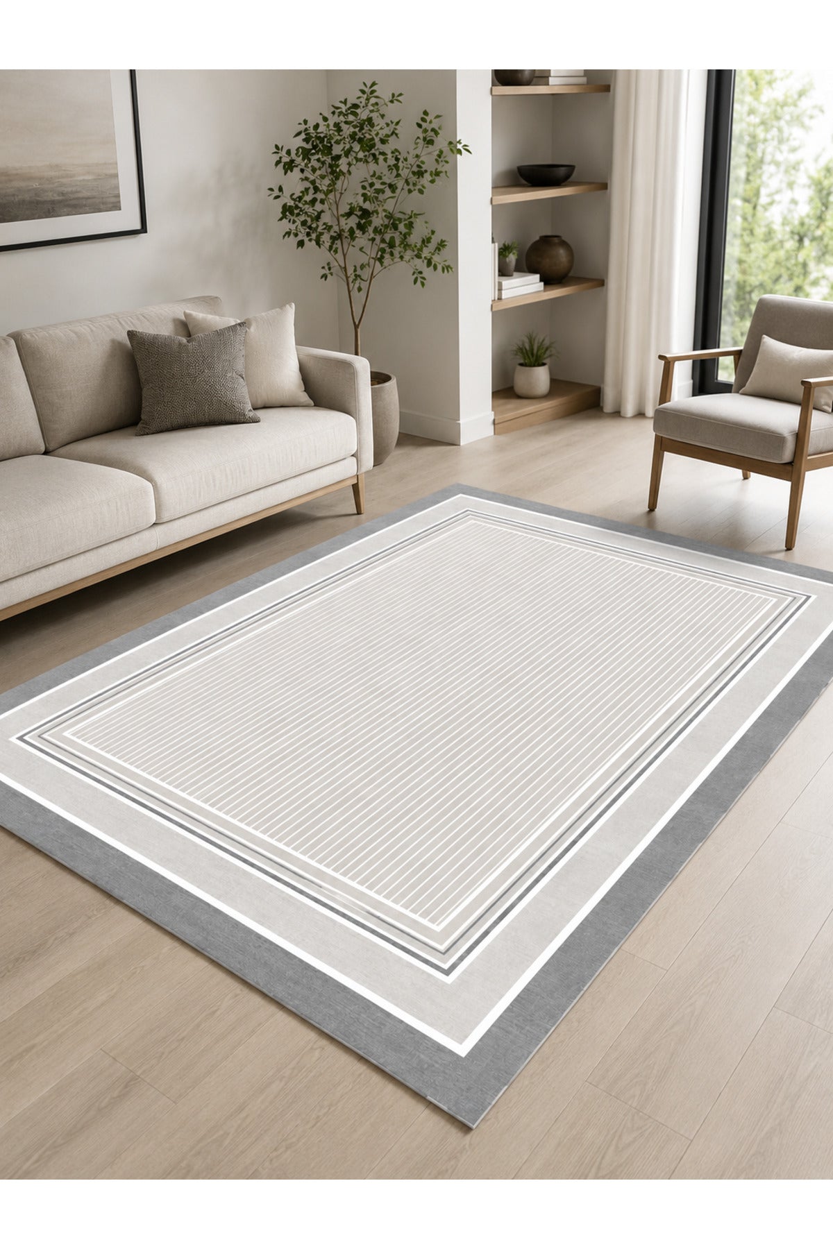 Dijital Kaymaz Yıkanabilir Geometrik Desen Salon Halısı Mutfak Halısı Yolluk