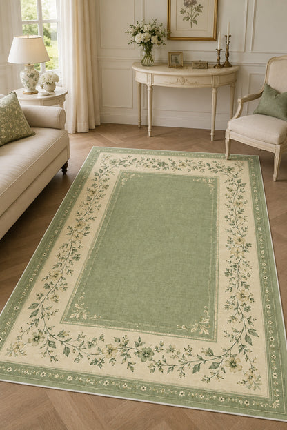 Dijital Yıkanabilir Etnik Retro Desen Kaymaz Taban Salon Halısı Mutfak Halısı Yolluk Çocuk Halısı