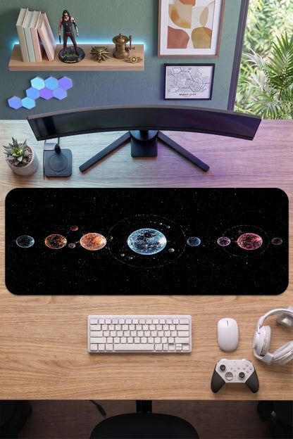 70x30 Profesyonel Gaming Mouse Pad - Kaydırmaz Taban, Pürüzsüz Yüzey, Hassas Kontrol, Dikişli Kenar