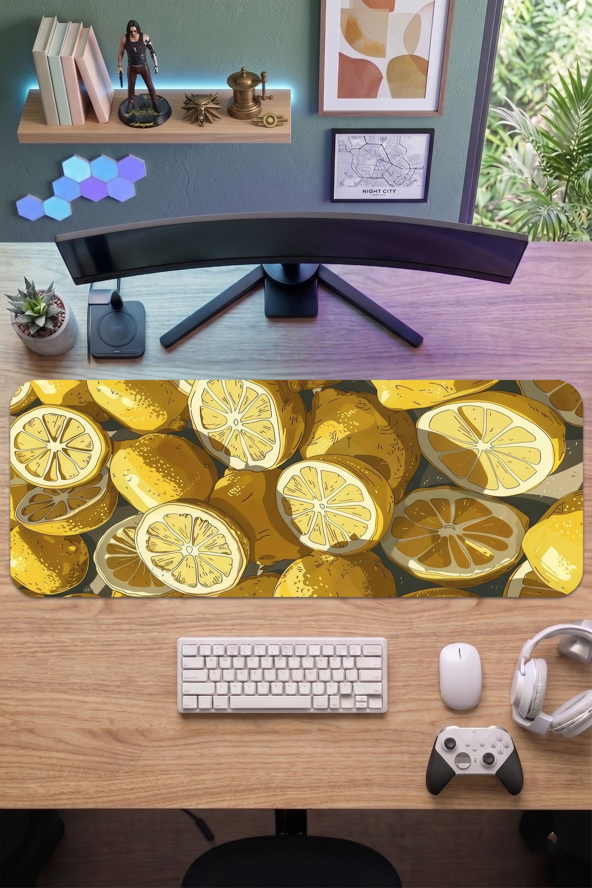 70x30 Profesyonel Gaming Mouse Pad - Kaydırmaz Taban, Pürüzsüz Yüzey, Hassas Kontrol, Dikişli Kenar