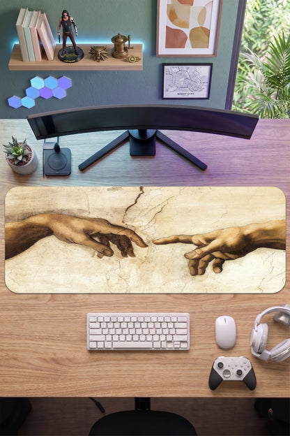 70x30 Profesyonel Gaming Mouse Pad - Kaydırmaz Taban, Pürüzsüz Yüzey, Hassas Kontrol, Dikişli Kenar