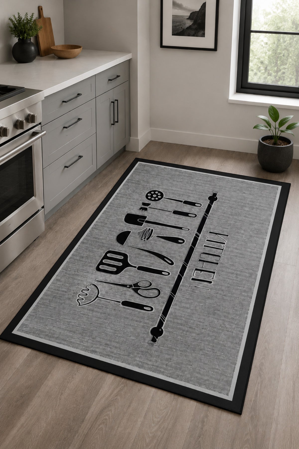 Dijital Yıkanabilir Mutfak desen Kaymaz Taban Salon Halısı Mutfak Halısı Yolluk Çocuk Halısı