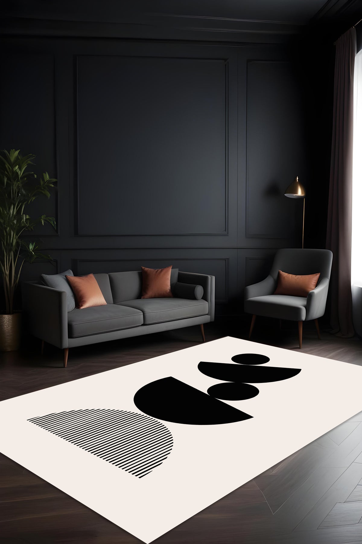 Makinede Yıkanabilir Dijital Baskı Kaymaz Taban Salon Mutfak Yolluk Çocuk Odası Halısı