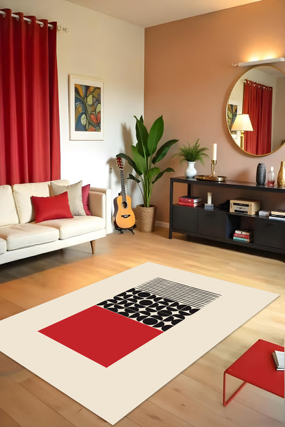 Makinede Yıkanabilir Dijital Baskı Kaymaz Taban Salon Mutfak Yolluk Çocuk Odası Halısı