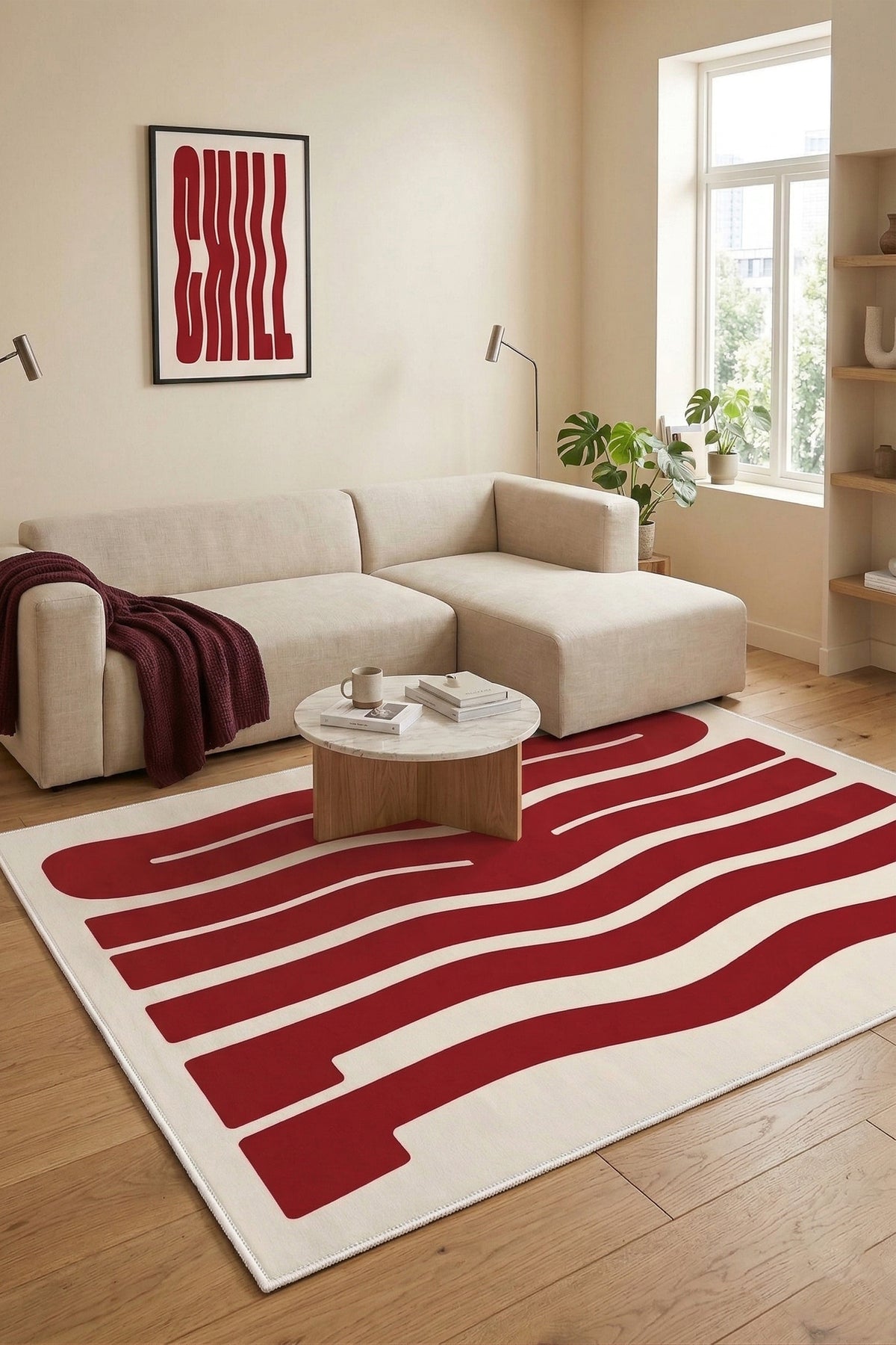 Dijital Yıkanabilir Etnik Retro Desen Kaymaz Taban Salon Halısı Mutfak Halısı Yolluk Çocuk Halısı