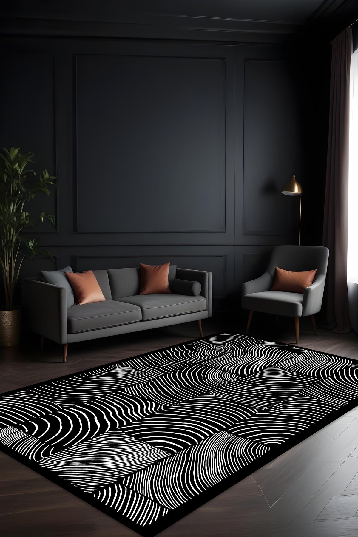Makinede Yıkanabilir Dijital Baskı Kaymaz Taban Salon Mutfak Yolluk Çocuk Odası Halısı