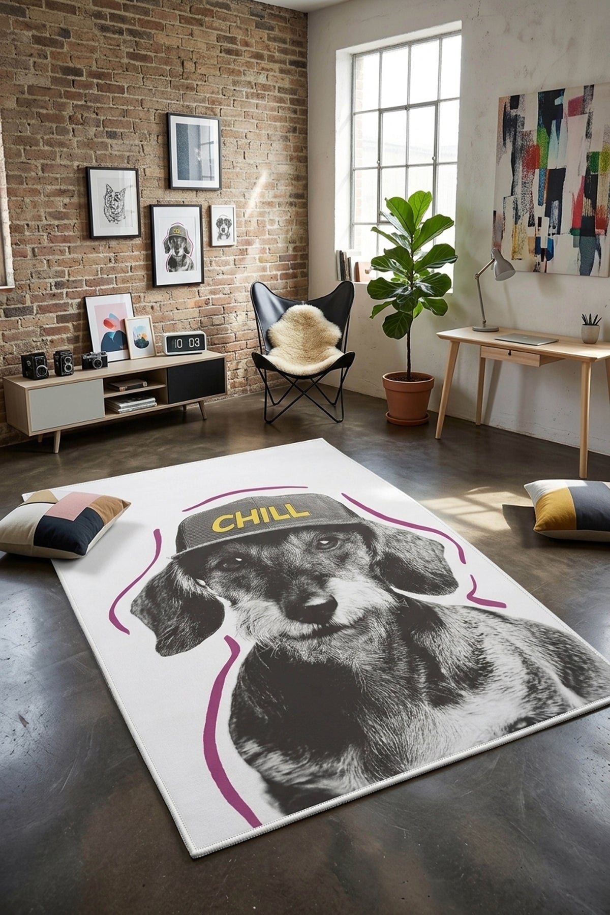 Dijital Yıkanabilir Etnik Retro Desen Kaymaz Taban Salon Halısı Mutfak Halısı Yolluk Çocuk Halısı