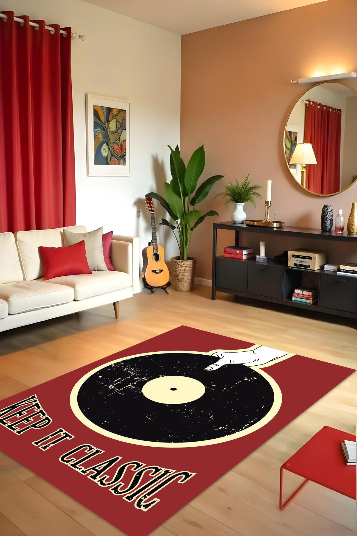 Makinede Yıkanabilir Dijital Baskı Kaymaz Taban Salon Mutfak Yolluk Çocuk Odası Halısı