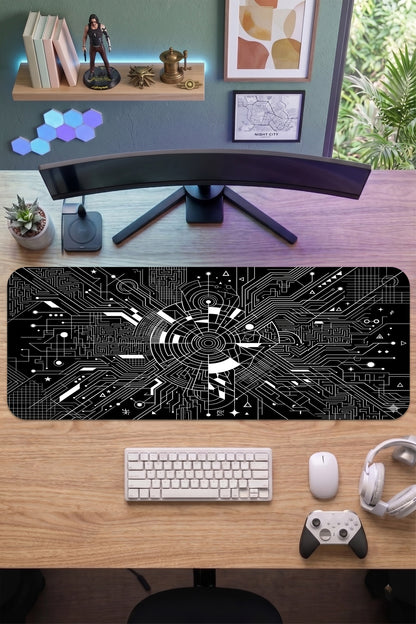 70x30 Profesyonel Gaming Mouse Pad - Kaydırmaz Taban, Pürüzsüz Yüzey, Hassas Kontrol, Dikişli Kenar