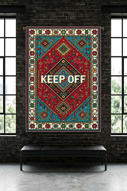 Dijital Yıkanabilir Etnik Retro Desen Kaymaz Taban Salon Halısı Mutfak Yolluk Çocuk Odası Halısı