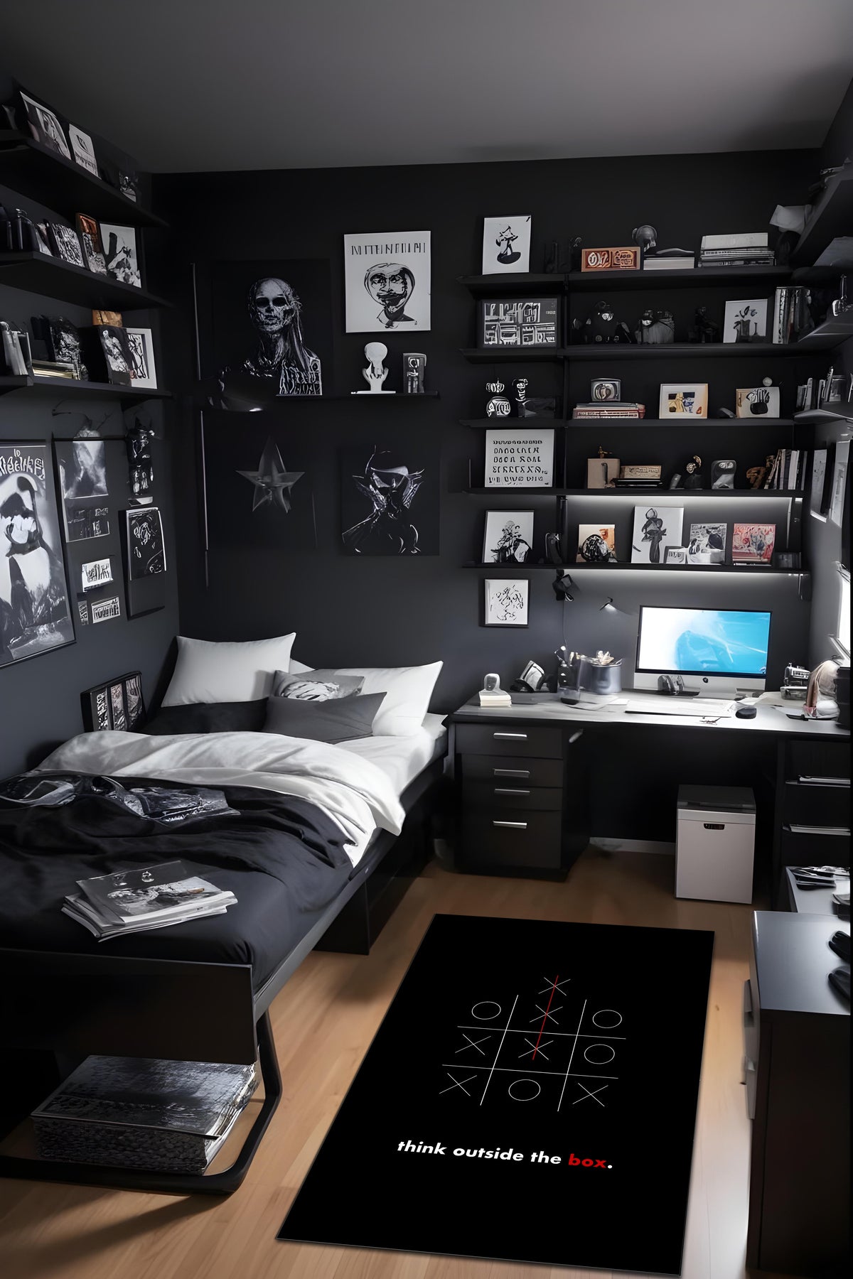Dijital Baskı Modern Kaymaz Taban Leke Tutmaz Makinada Yıkanabilir Salon Halısı ve Genç Halısı