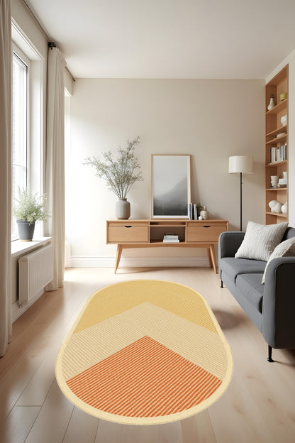 Makinede Yıkanabilir Geometrik Desen Kaymaz Taban Leke Tutmaz Mutfak Halısı Salon Halısı ve Yolluk