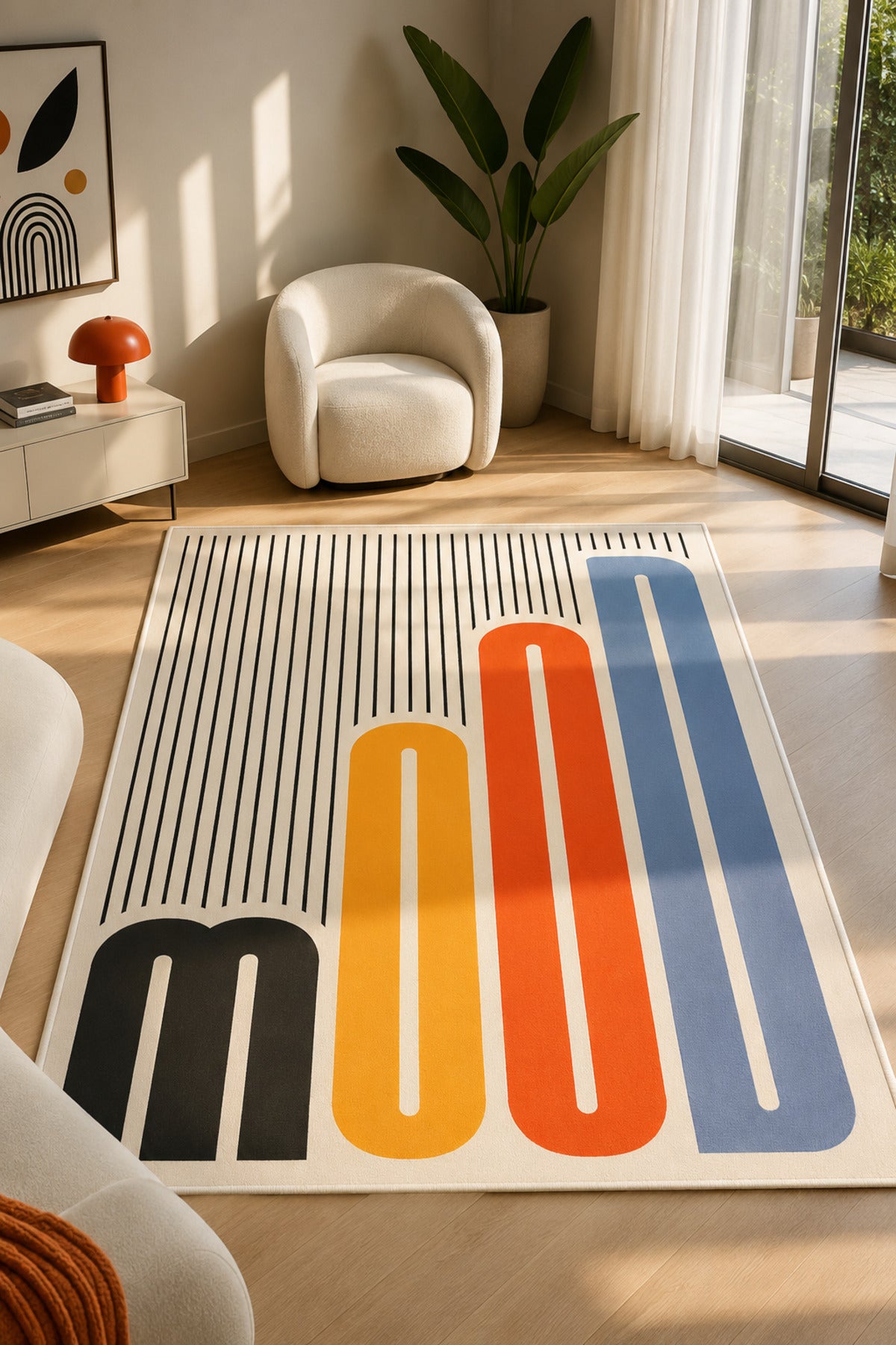 Dijital Yıkanabilir Etnik Retro Desen Kaymaz Taban Salon Halısı Mutfak Halısı Yolluk Çocuk Halısı