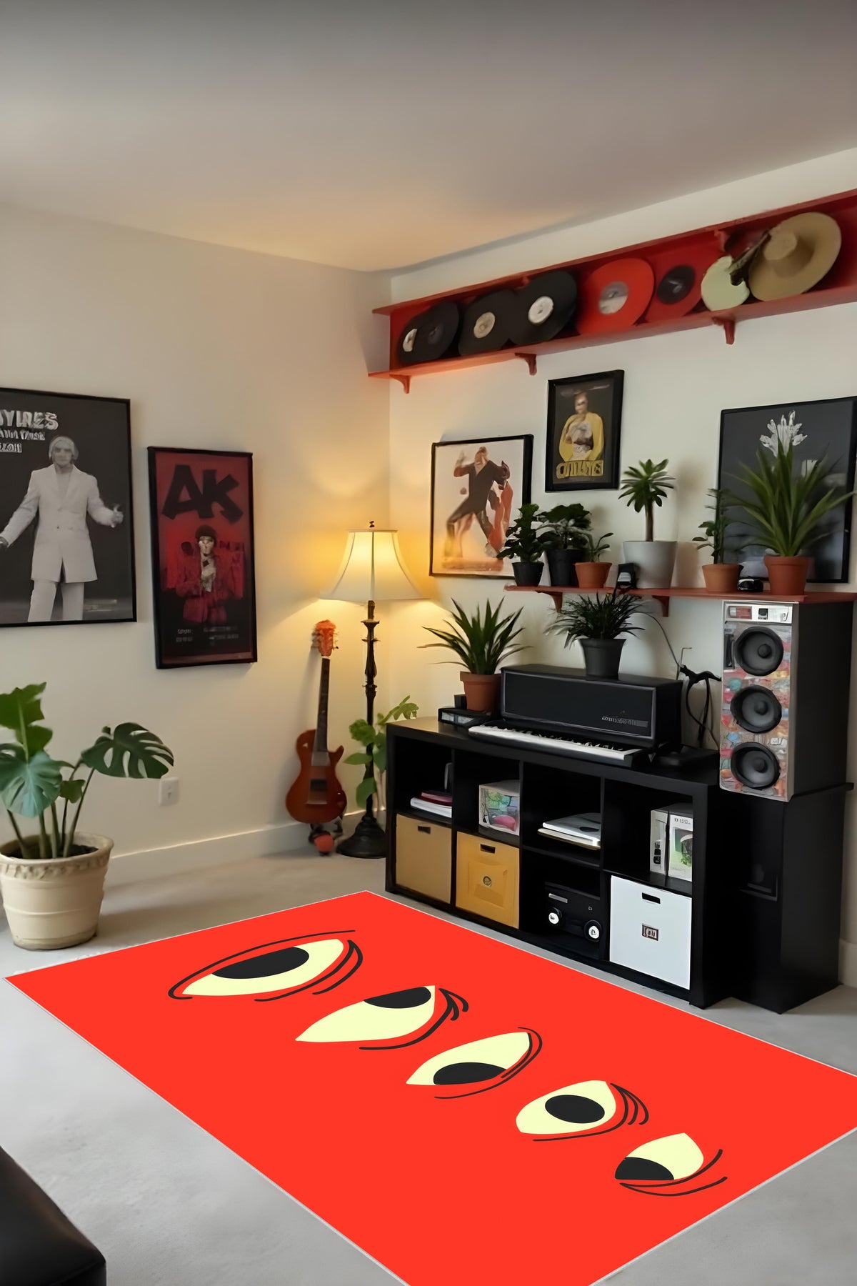 Makinede yıkanabilir bohem desen kaymaz taban leke tutmaz salon halısı çocuk halısı ve kesme yolluk