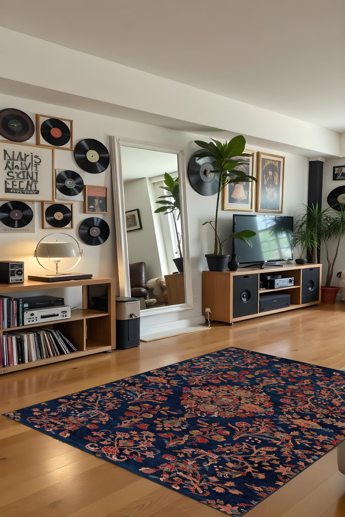 Makinede yıkanabilir klasik desen kaymaz taban leke tutmaz salon halısı mutfak halısı ve yolluk