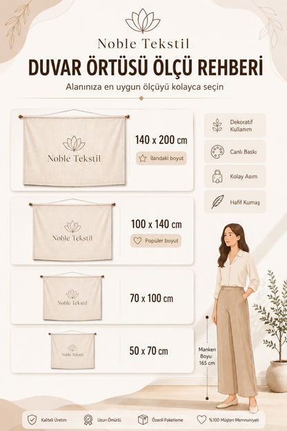 Dijital Kaliteli Kumaş Çocuk Odası Duvar Örtüsü Canlı Renkler Duvar Halısı Duvar Örtüsü
