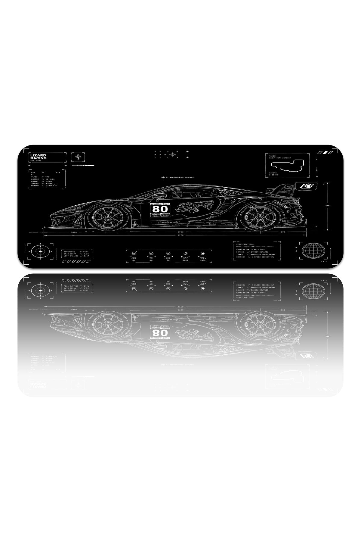 70x30 Profesyonel Gaming Mouse Pad - Kaydırmaz Taban, Pürüzsüz Yüzey, Hassas Kontrol, Dikişli Kenar